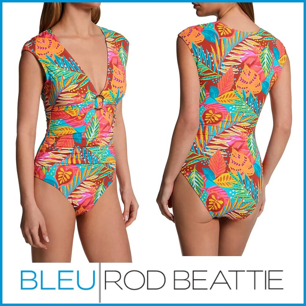 Bleu Rod Beattie - The Heat Is On Cap Sleeve Mio One Piece Swimsuit